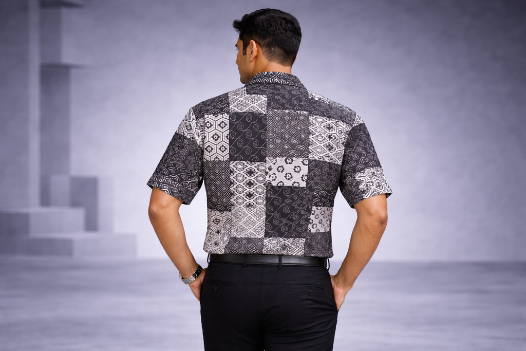 Ink Patchwork Shirt