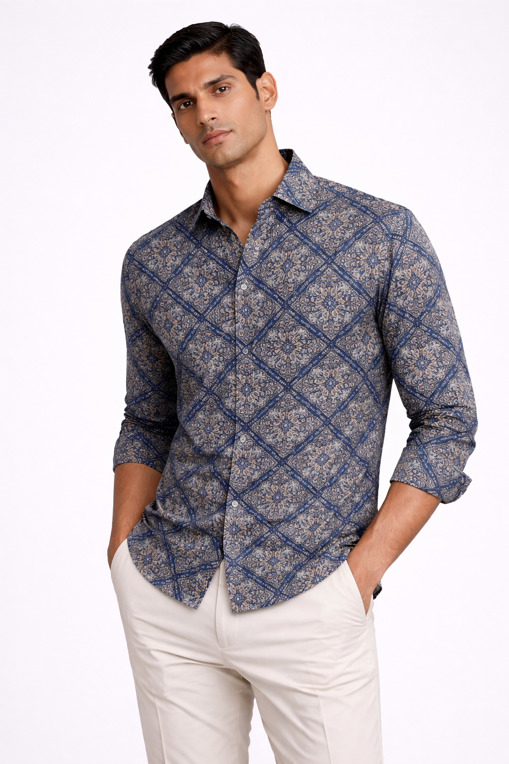 Grey Mandala Shirt