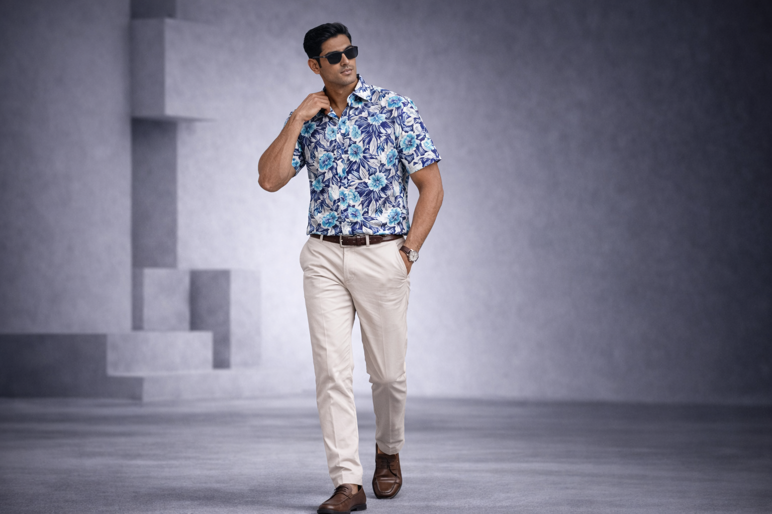 Indigo Bloom Shirt