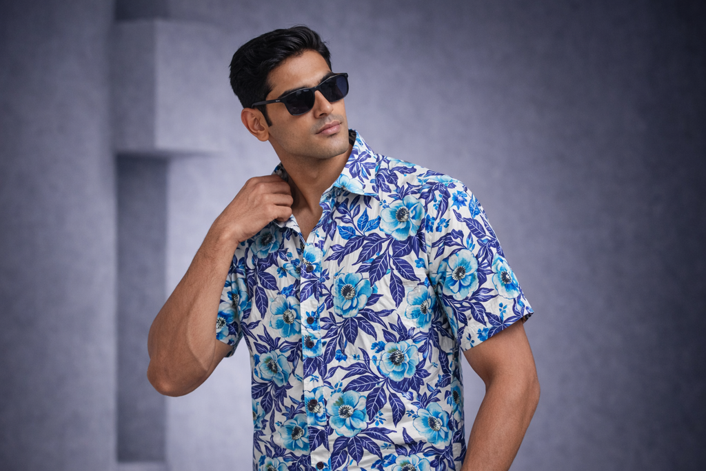 Indigo Bloom Shirt