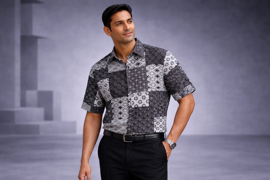 Ink Patchwork Shirt